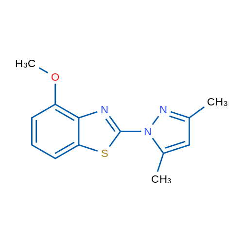 2-(3,5-Dimethyl-1H-pyrazol-1-yl)-4-methoxybenzo[d]thiazole 1g