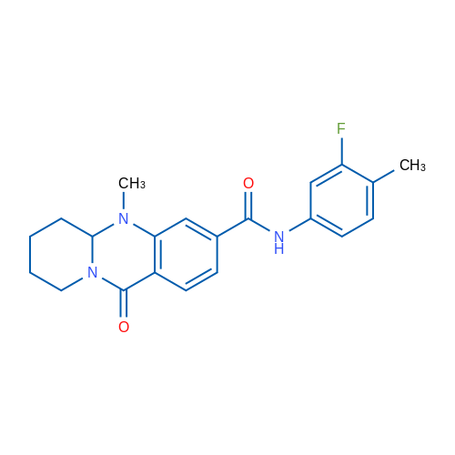 N-(3-Fluoro-4-methylphenyl)-5-methyl-11-oxo-5H,5aH,6H,7H,8H,9H,11H-pyrido[2,1-b]quinazoline-3-carboxamide 1g