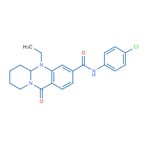 N-(4-Chlorophenyl)-5-ethyl-11-oxo-5H,5aH,6H,7H,8H,9H,11H-pyrido[2,1-b]quinazoline-3-carboxamide 1g