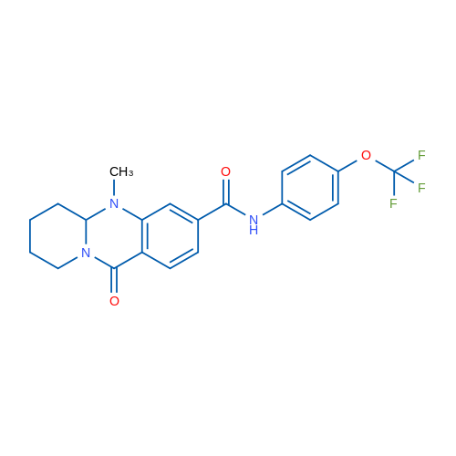 5-Methyl-11-oxo-N-[4-(trifluoromethoxy)phenyl]-5H,5aH,6H,7H,8H,9H,11H-pyrido[2,1-b]quinazoline-3-carboxamide 1g