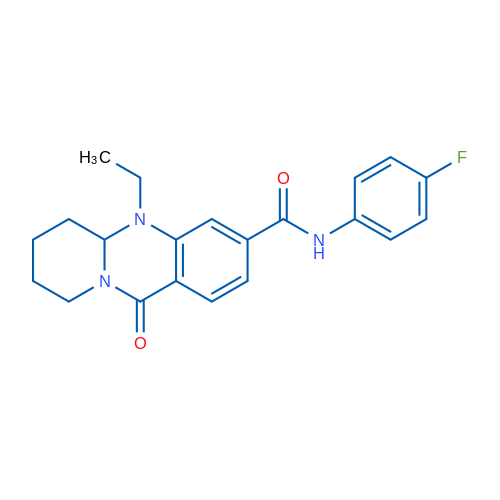 5-Ethyl-N-(4-fluorophenyl)-11-oxo-5H,5aH,6H,7H,8H,9H,11H-pyrido[2,1-b]quinazoline-3-carboxamide 1g