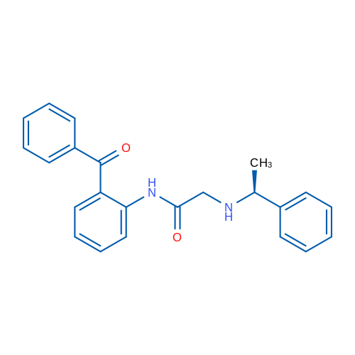 N-(2-Benzoylphenyl)-2-{[(1S)-1-phenylethyl]amino}acetamide 5g