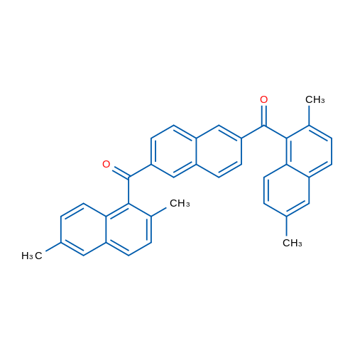 Naphthalene-2,6-diylbis((2,6-dimethylnaphthalen-1-yl)methanone) 1g
