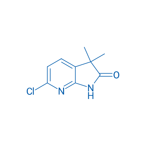 6-Chloro-3,3-dimethyl-1H-pyrrolo[2,3-b]pyridin-2(3H)-one 250mg
