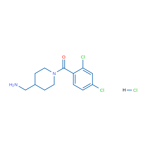 [1-(2,4-Dichlorobenzoyl)piperidin-4-yl]methanamine hydrochloride 1g