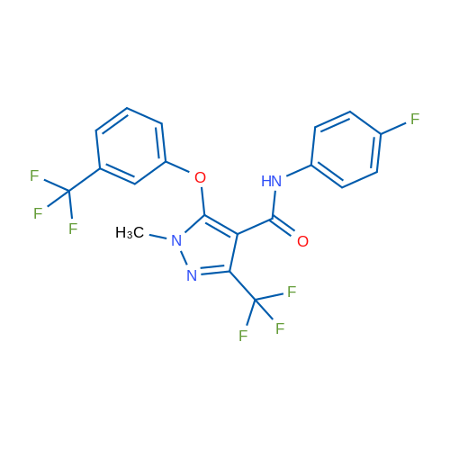 N-(4-Fluorophenyl)-1-methyl-3-(trifluoromethyl)-5-[3-(trifluoromethyl)phenoxy]-1H-pyrazole-4-carboxamide 1g