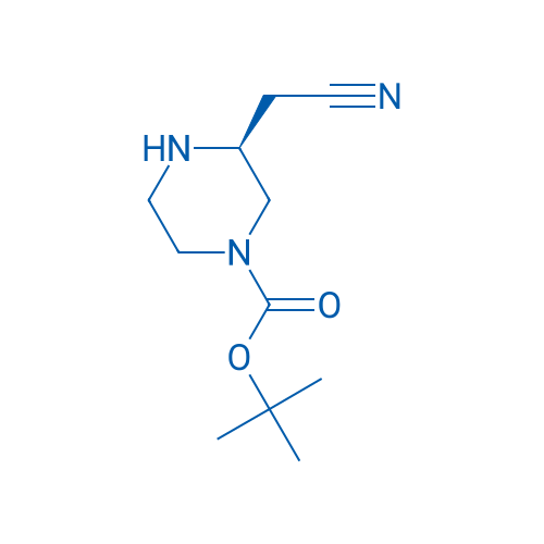 (S)-tert-Butyl 3-(cyanomethyl)piperazine-1-carboxylate 250mg
