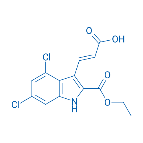 3-(4,6-Dichloro-2-(ethoxycarbonyl)-1H-indol-3-yl)acrylic acid 100mg