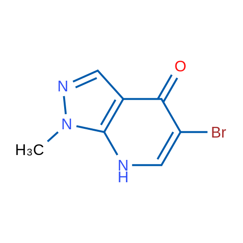 5-Bromo-1-methyl-1H-pyrazolo[3,4-b]pyridin-4(7H)-one 1g