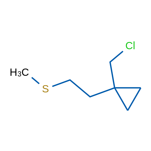 1-(Chloromethyl)-1-[2-(methylsulfanyl)ethyl]cyclopropane 1g
