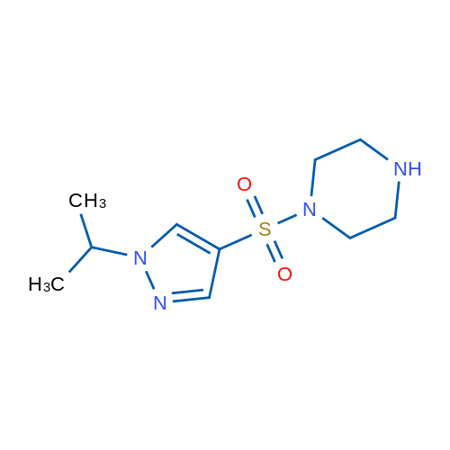 1-((1-Isopropyl-1H-pyrazol-4-yl)sulfonyl)piperazine 1g