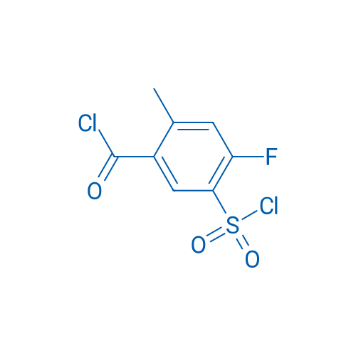 5-(Chlorosulfonyl)-4-fluoro-2-methylbenzoyl chloride 100mg