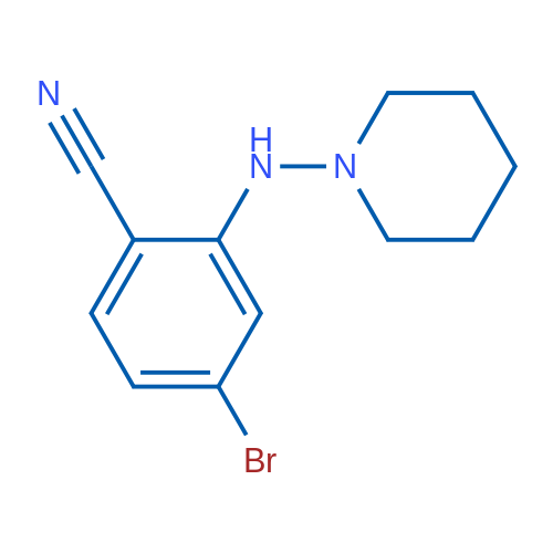 4-Bromo-2-(piperidin-1-ylamino)benzonitrile 1g