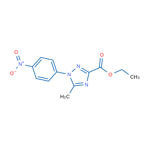 Ethyl 5-methyl-1-(4-nitrophenyl)-1H-1,2,4-triazole-3-carboxylate 1g