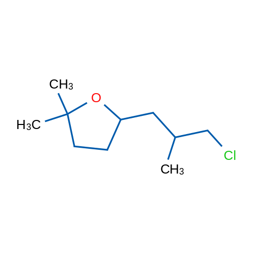 5-(3-Chloro-2-methylpropyl)-2,2-dimethyloxolane 1g
