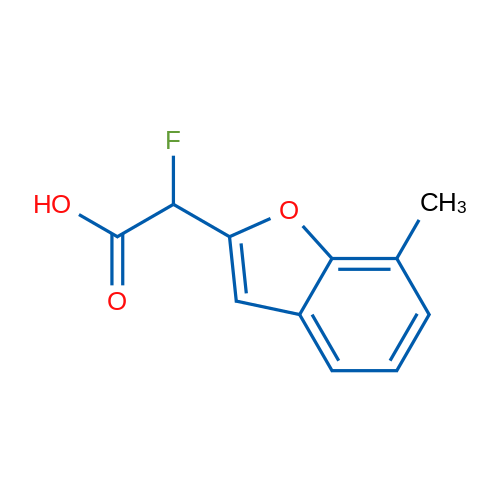 2-Fluoro-2-(7-methyl-1-benzofuran-2-yl)acetic acid 1g