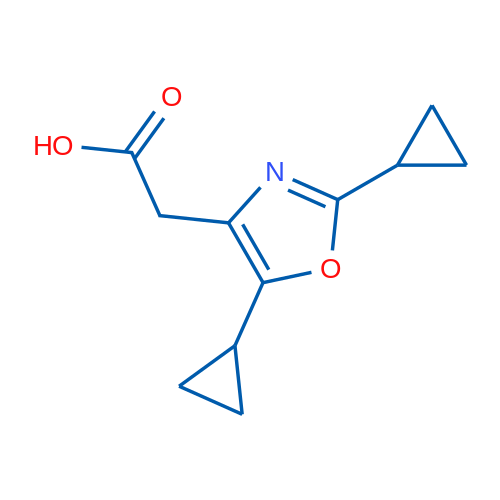2-(2,5-Dicyclopropyloxazol-4-yl)acetic acid 1g