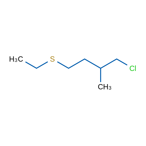 1-Chloro-4-(ethylsulfanyl)-2-methylbutane 1g