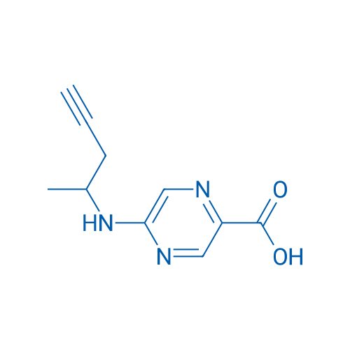 5-[(Pent-4-yn-2-yl)amino]pyrazine-2-carboxylic acid 1g