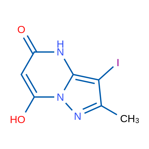 7-Hydroxy-3-iodo-2-methyl-4H,5H-pyrazolo[1,5-a]pyrimidin-5-one 1g