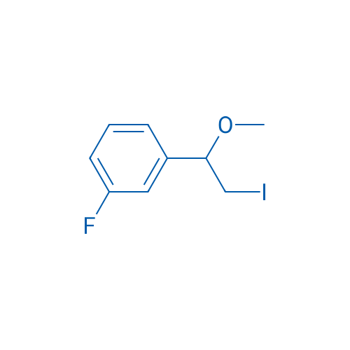 1-Fluoro-3-(2-iodo-1-methoxyethyl)benzene 1g