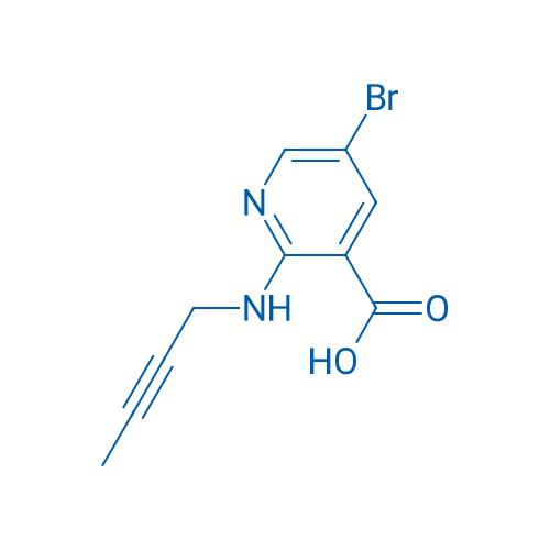 5-Bromo-2-[(but-2-yn-1-yl)amino]pyridine-3-carboxylic acid 1g