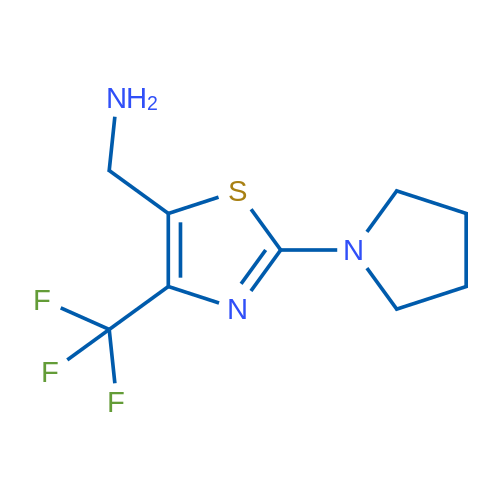 (2-(Pyrrolidin-1-yl)-4-(trifluoromethyl)thiazol-5-yl)methanamine 1g