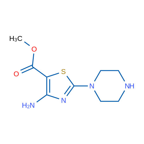 Methyl 4-amino-2-(piperazin-1-yl)-1,3-thiazole-5-carboxylate 1g