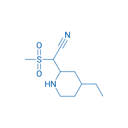2-(4-Ethylpiperidin-2-yl)-2-methanesulfonylacetonitrile 1g