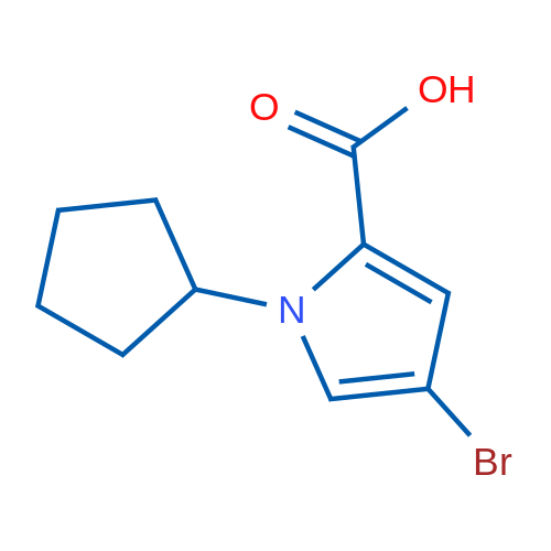 4-Bromo-1-cyclopentyl-1H-pyrrole-2-carboxylic acid 1g