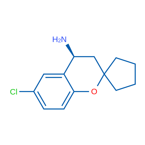 (4S)-6-Chloro-3,4-dihydrospiro[1-benzopyran-2,1'-cyclopentane]-4-amine 1g