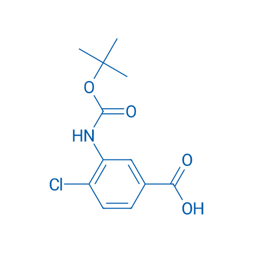 3-((tert-Butoxycarbonyl)amino)-4-chlorobenzoic acid 100mg