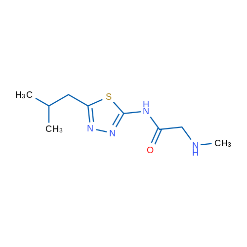 2-(Methylamino)-N-[5-(2-methylpropyl)-1,3,4-thiadiazol-2-yl]acetamide 5g