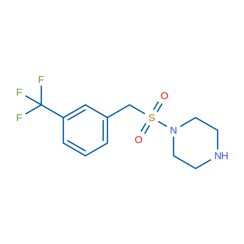 1-((3-(Trifluoromethyl)benzyl)sulfonyl)piperazine 5g