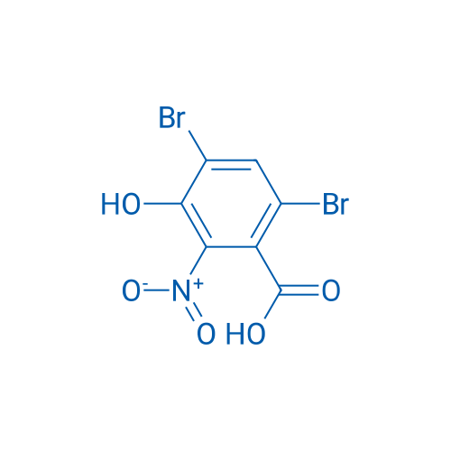 4,6-Dibromo-3-hydroxy-2-nitrobenzoic acid 250mg