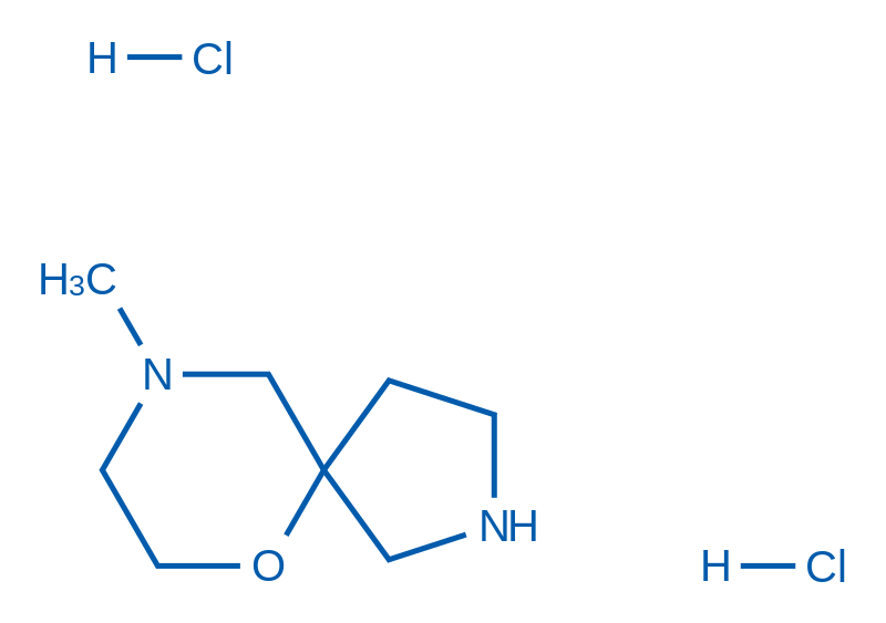 9-Methyl-6-oxa-2,9-diazaspiro[4.5]decane dihydrochloride 50mg