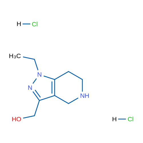 (1-Ethyl-4,5,6,7-tetrahydro-1H-pyrazolo[4,3-c]pyridin-3-yl)methanol dihydrochloride 100mg