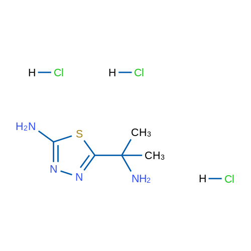 5-(1-Amino-1-methylethyl)-1,3,4-thiadiazol-2-amine trihydrochloride 5g