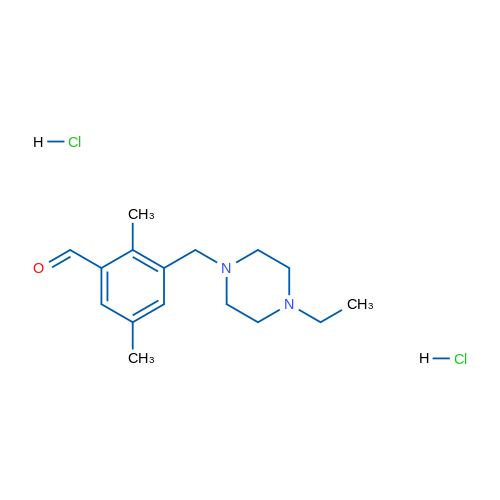 3-[(4-Ethyl-1-piperazinyl)methyl]-2,5-dimethylbenzaldehyde dihydrochloride 5g