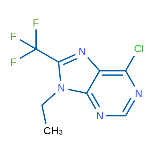 6-Chloro-9-ethyl-8-(trifluoromethyl)-9H-purine 1g