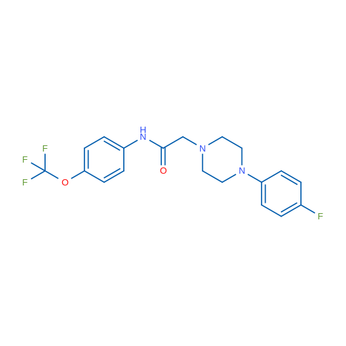 2-[4-(4-Fluorophenyl)piperazin-1-yl]-N-[4-(trifluoromethoxy)phenyl]acetamide 1g