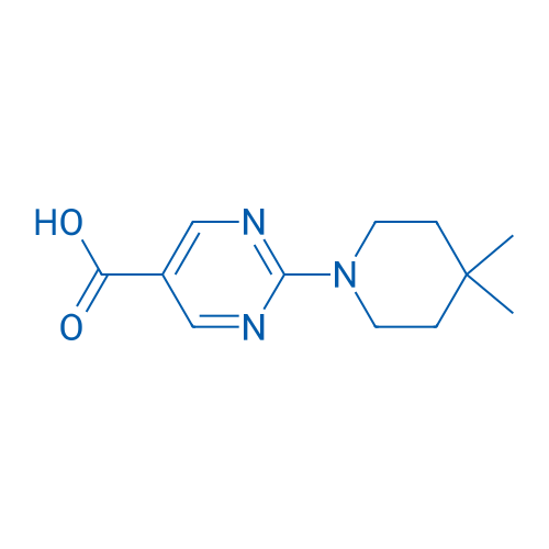 2-(4,4-DIMETHYLPIPERIDIN-1-YL)PYRIMIDINE-5-CARBOXYLIC ACID 1g