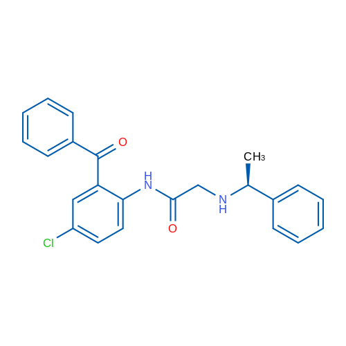 N-(2-Benzoyl-4-chlorophenyl)-2-{[(1S)-1-phenylethyl]amino}acetamide 1g