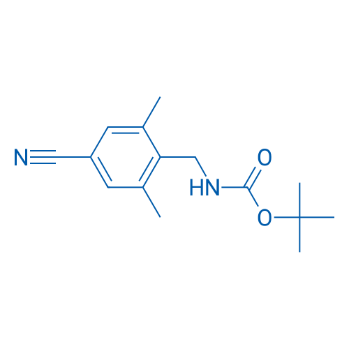 tert-Butyl 4-cyano-2,6-dimethylbenzylcarbamate 250mg