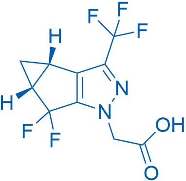 2-((3bS,4aR)-5,5-Difluoro-3-(trifluoromethyl)-3b,4,4a,5-tetrahydro-1H-cyclopropa[3,4]cyclopenta[1,2-c]pyrazol-1-yl)acetic acid 5g