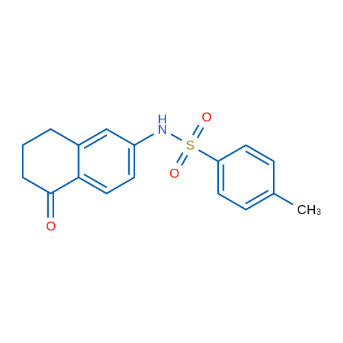 4-Methyl-N-(5-oxo-5,6,7,8-tetrahydronaphthalen-2-yl)benzenesulfonamide 1g