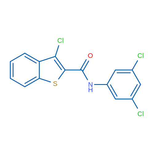3-Chloro-N-(3,5-dichlorophenyl)benzo[b]thiophene-2-carboxamide 1g