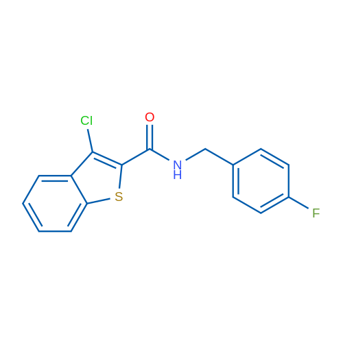 3-Chloro-N-[(4-fluorophenyl)methyl]-1-benzothiophene-2-carboxamide 1g