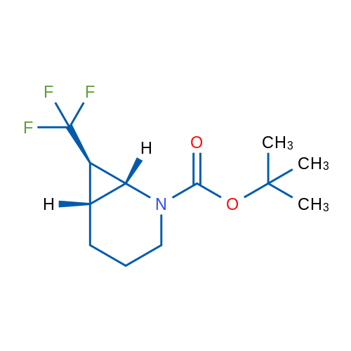 tert-Butyl (1R,6R,7R)-rel-7-(trifluoromethyl)-2-azabicyclo[4.1.0]heptane-2-carboxylate 250mg