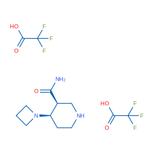 (3S,4R)-4-(Azetidin-1-yl)piperidine-3-carboxamide bis(2,2,2-trifluoroacetate) 1g